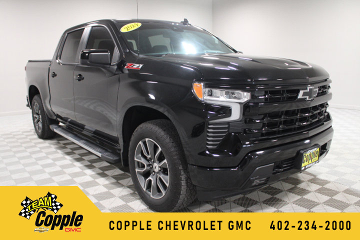 Black 2024 Chevrolet Silverado 1500 Pickup Truck Four-Wheel Drive Automatic