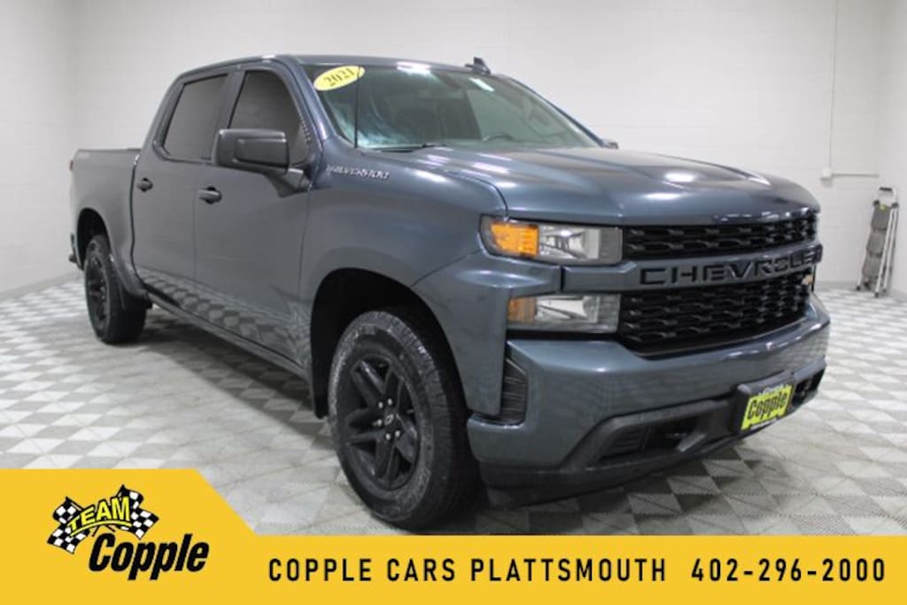 Used 2021 Chevrolet Silverado 1500 Custom Truck Crew Cab
