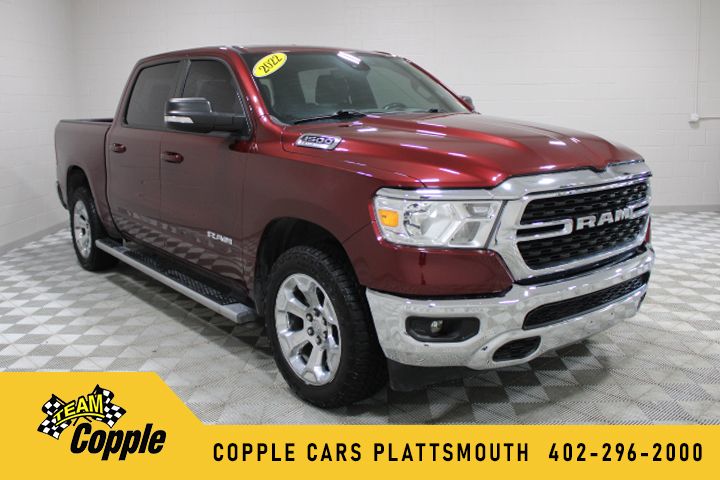Delmonico Red Pearlcoat 2022 RAM 1500 Big Horn Crew Cab 4WD Pickup Truck Four-Wheel Drive 8-Speed Automatic