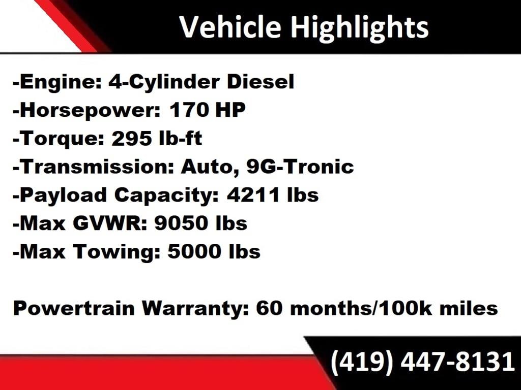 New 2025 Mercedes-Benz Sprinter 2500 Standard Roof 4-Cyl Diesel Van Cargo Van