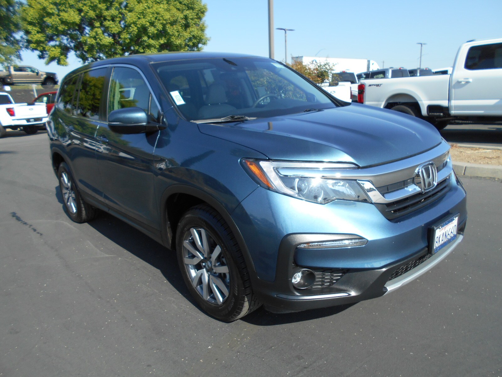 Used 2021 Honda Pilot EX with VIN 5FNYF6H31MB018002 for sale in Corning, CA