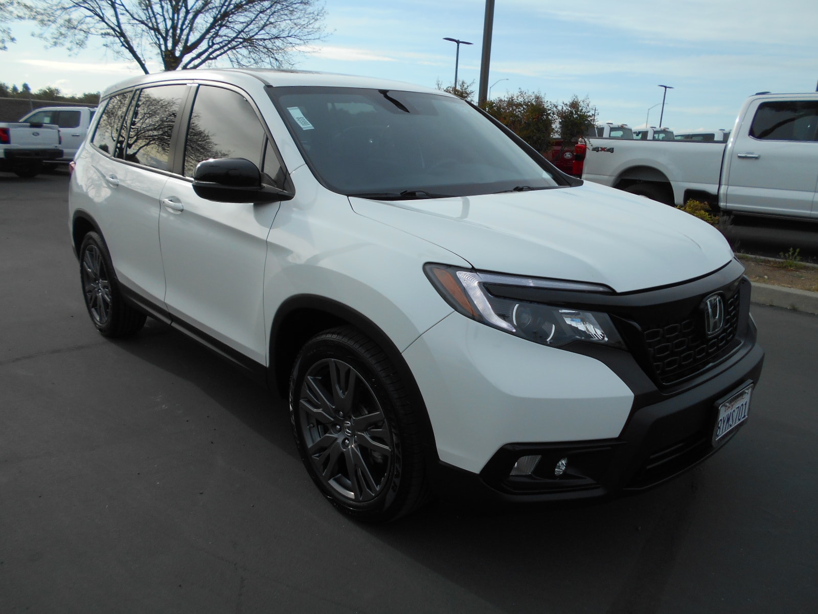 Used 2021 Honda Passport EX-L with VIN 5FNYF7H59MB014223 for sale in Corning, CA