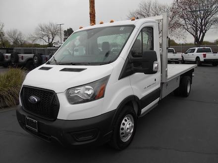 2024 Ford Transit Flat Bed Vinyl Truck