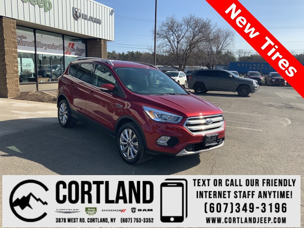 Used 17 Ford Escape Titanium For Sale In Cortland Ny Vin 1fmcu9jd1hua