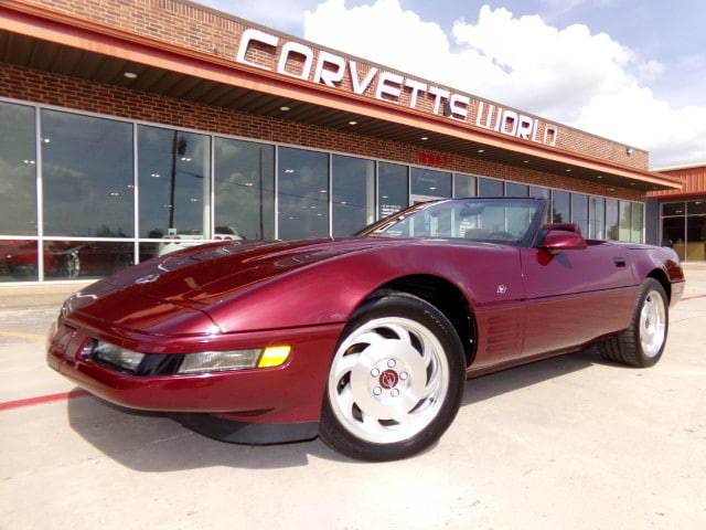 Ruby Red 1993 Chevrolet Corvette Convertible Rear-Wheel Drive 6-Speed Manual