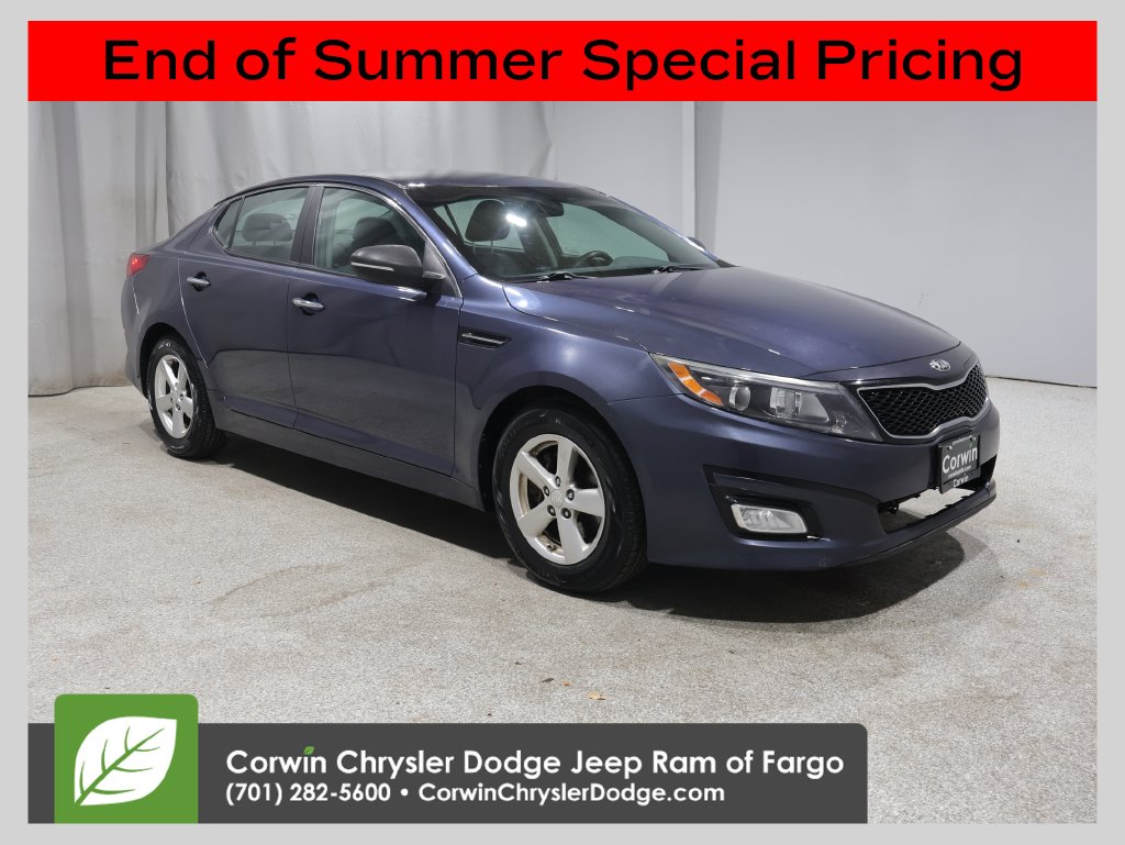Used 2015 Kia Optima LX with VIN 5XXGM4A77FG483113 for sale in Fargo, ND