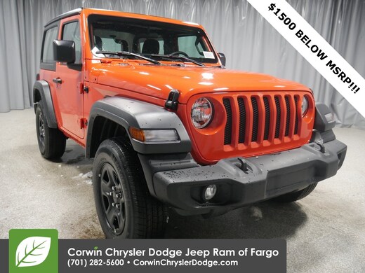 New Jeep Wrangler for Sale in Fargo, ND | Corwin Chrysler Dodge Jeep Ram of  Fargo