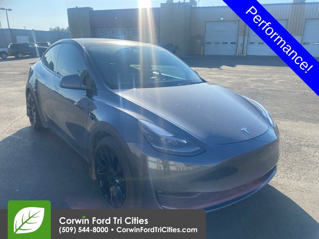 Used 2021 Tesla Model Y Performance with VIN 5YJYGDEF3MF215754 for sale in Fargo, ND