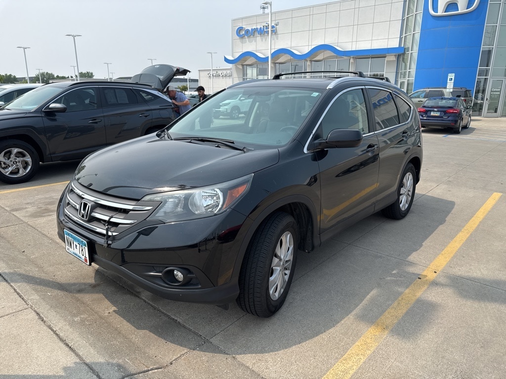 Used 2013 Honda CR-V EX-L with VIN 2HKRM4H74DH677677 for sale in Fargo, ND