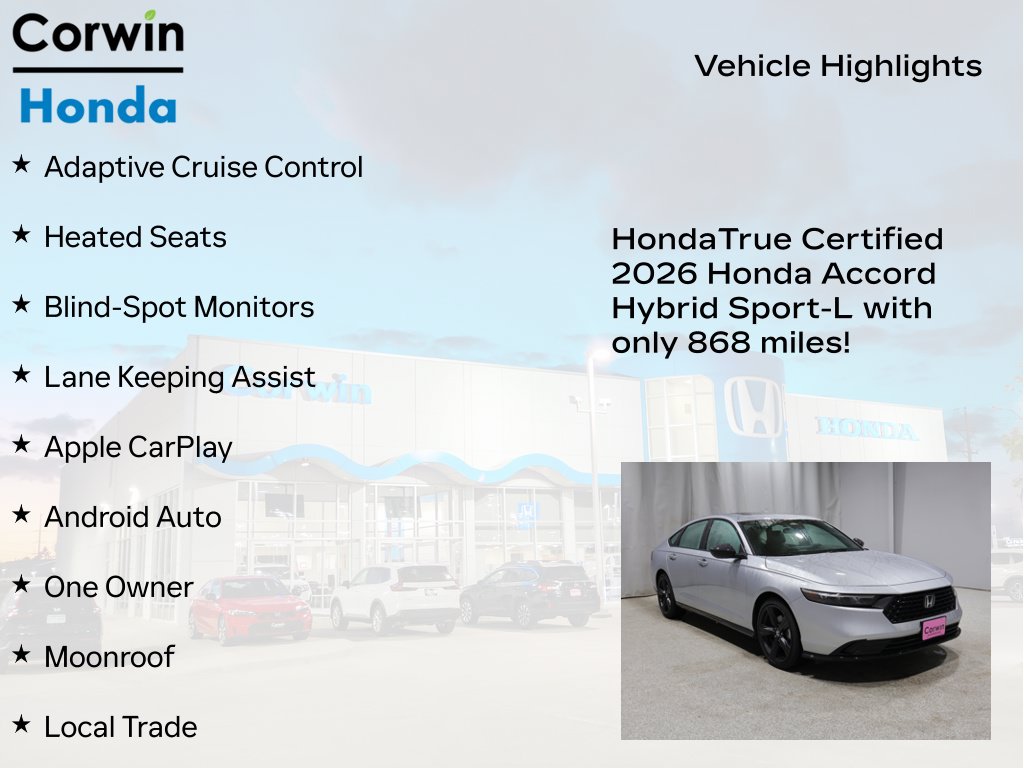 2026 Honda Accord Hybrid Sport-L - Photo 8