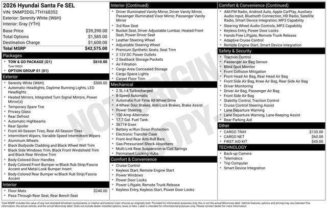 2026 Hyundai Santa Fe SEL - Photo 39