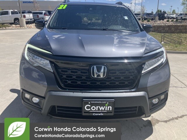 Used 2021 Honda Passport Elite with VIN 5FNYF8H09MB001076 for sale in Colorado Springs, CO