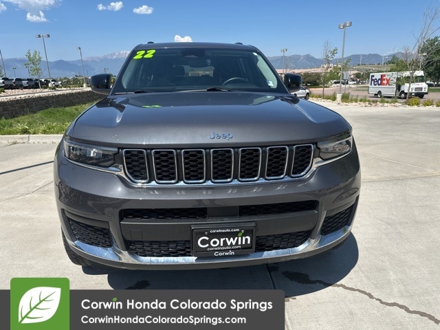 Used 2022 Jeep Grand Cherokee L Laredo with VIN 1C4RJKAG0N8596084 for sale in Colorado Springs, CO