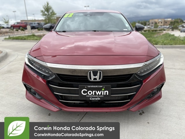 Used 2022 Honda Accord Sport SE with VIN 1HGCV1F4XNA045688 for sale in Colorado Springs, CO