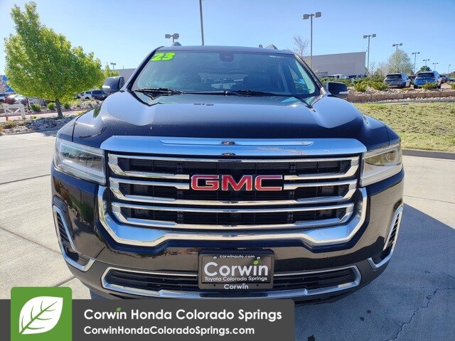 Used 2023 GMC Acadia SLT with VIN 1GKKNUL43PZ224566 for sale in Colorado Springs, CO