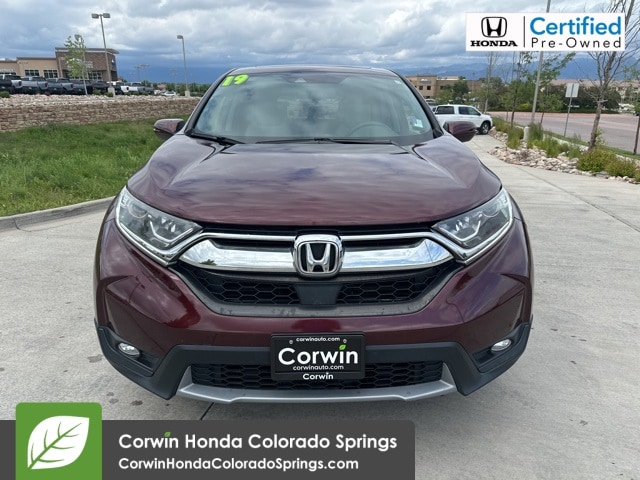 Certified 2019 Honda CR-V EX-L with VIN 5J6RW1H89KL002699 for sale in Colorado Springs, CO