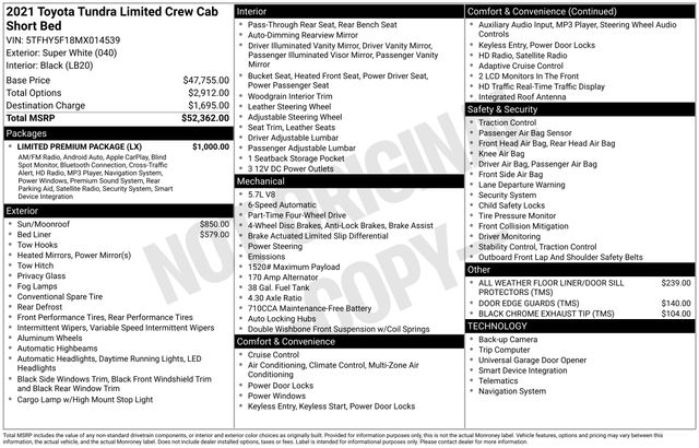 2021 Toyota Tundra Limited - Photo 38