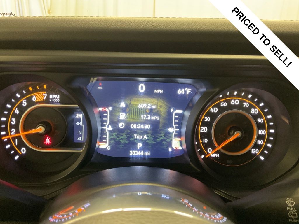 Used 2025 Jeep Wrangler 4-Door Sahara with VIN 1C4PJXEN8SW528068 for sale in Moorhead, Minnesota