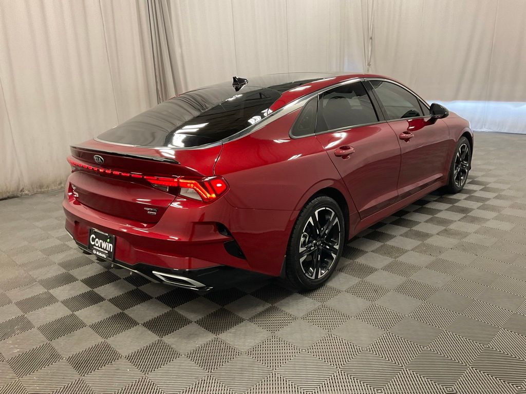 Used 2021 Kia K5 GT-Line with VIN 5XXG64J29MG078219 for sale in Moorhead, Minnesota