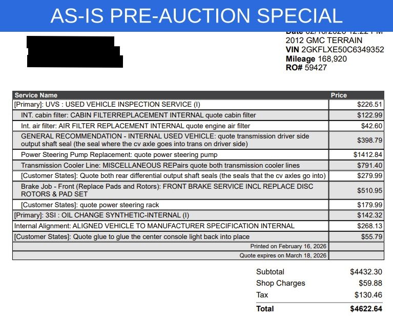 Used 2012 GMC Terrain SLT-2 with VIN 2GKFLXE50C6349352 for sale in Moorhead, Minnesota