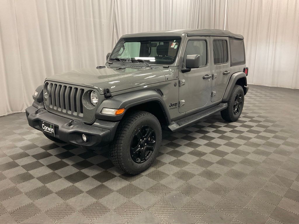 Used 2022 Jeep Wrangler Unlimited Sport S with VIN 1C4HJXDGXNW240094 for sale in Moorhead, Minnesota