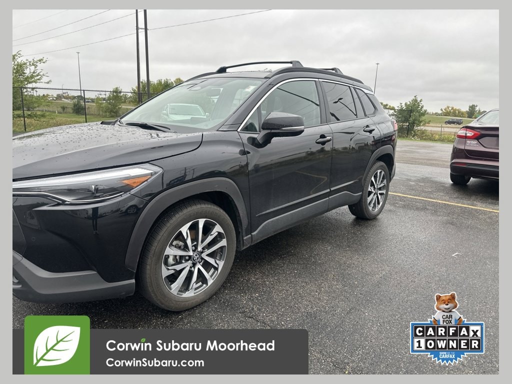 Used 2023 Toyota Corolla Cross XLE with VIN 7MUDAABG6PV050610 for sale in Moorhead, Minnesota