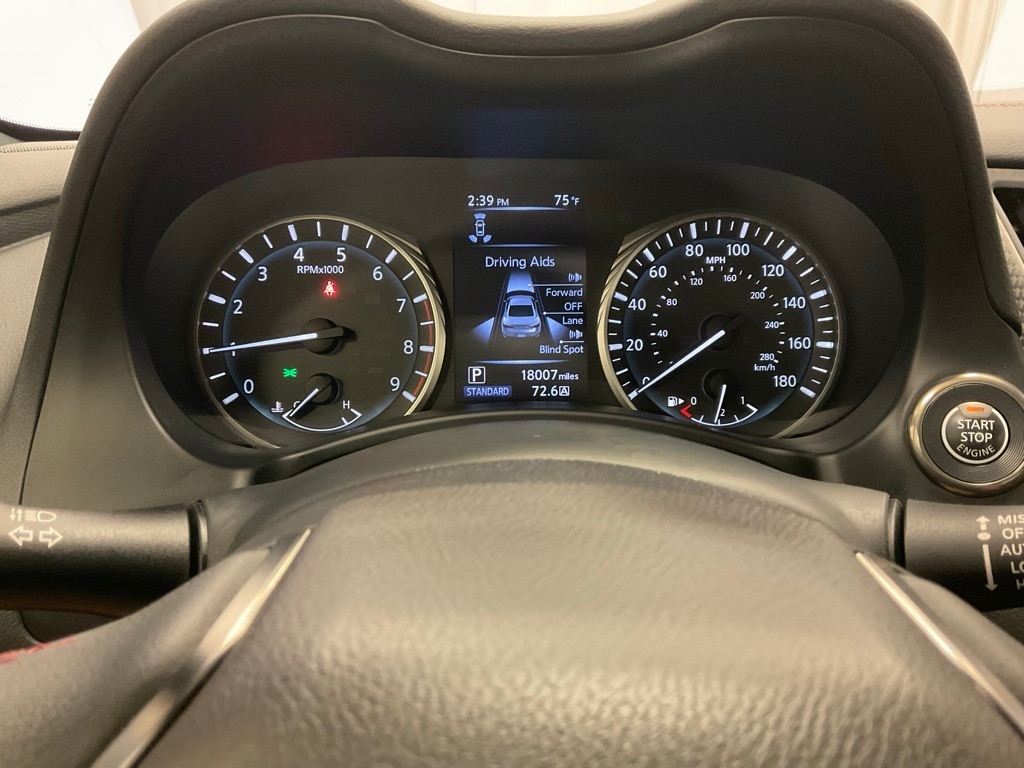 Used 2022 INFINITI Q60 Coupe RED SPORT with VIN JN1FV7LL3NM680974 for sale in Moorhead, Minnesota