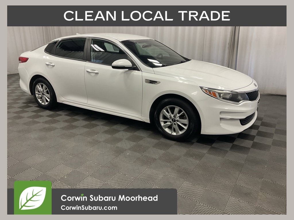 Used 2018 Kia Optima LX with VIN 5XXGT4L31JG180060 for sale in Moorhead, Minnesota