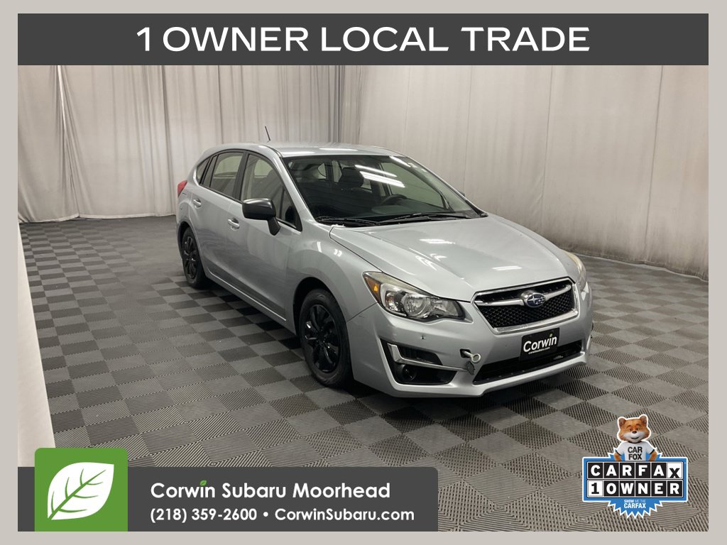 Used 2015 Subaru Impreza 2.0I with VIN JF1GPAA61F9226755 for sale in Moorhead, MN