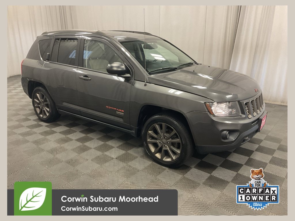 Used 2016 Jeep Compass 75th Anniversary Edition with VIN 1C4NJDBB2GD762855 for sale in Moorhead, Minnesota