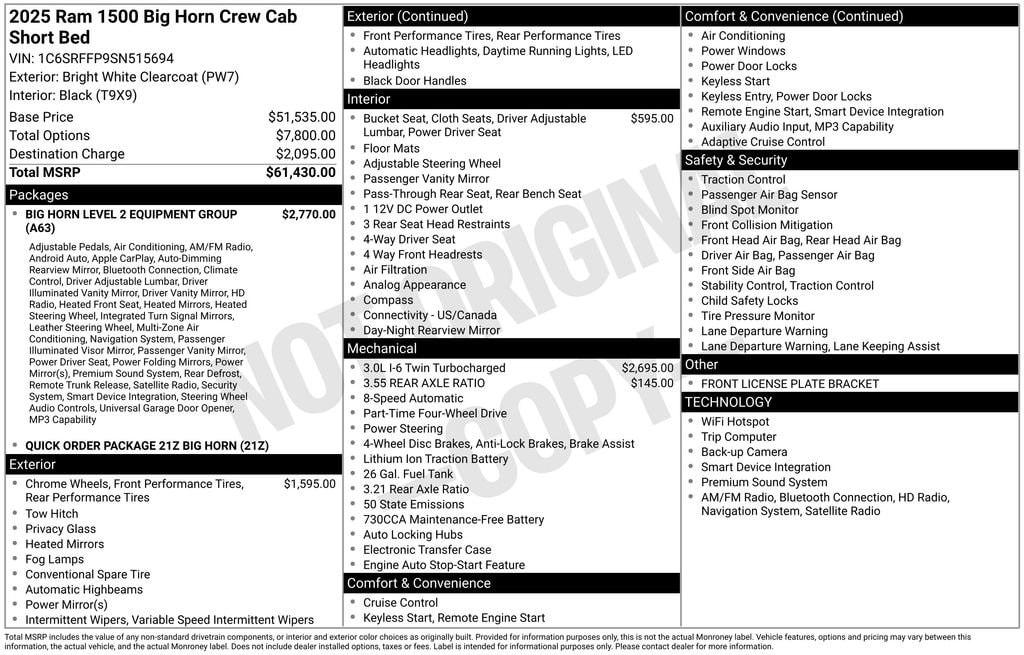 2025 RAM Ram 1500 Pickup Big Horn/Lone Star - Photo 40