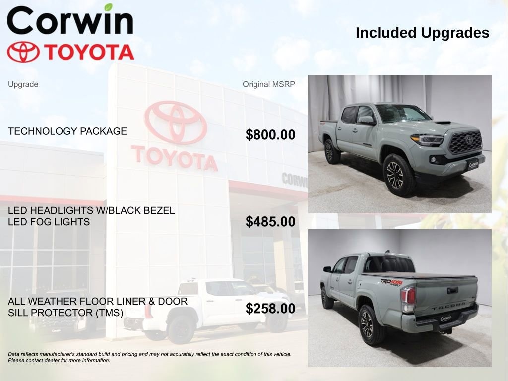 Certified 2023 Toyota Tacoma TRD Sport Truck Double Cab