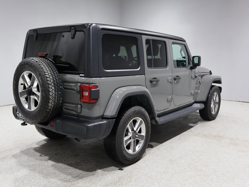 Used 2020 Jeep Wrangler Unlimited Sahara with VIN 1C4HJXENXLW175256 for sale in Fargo, ND