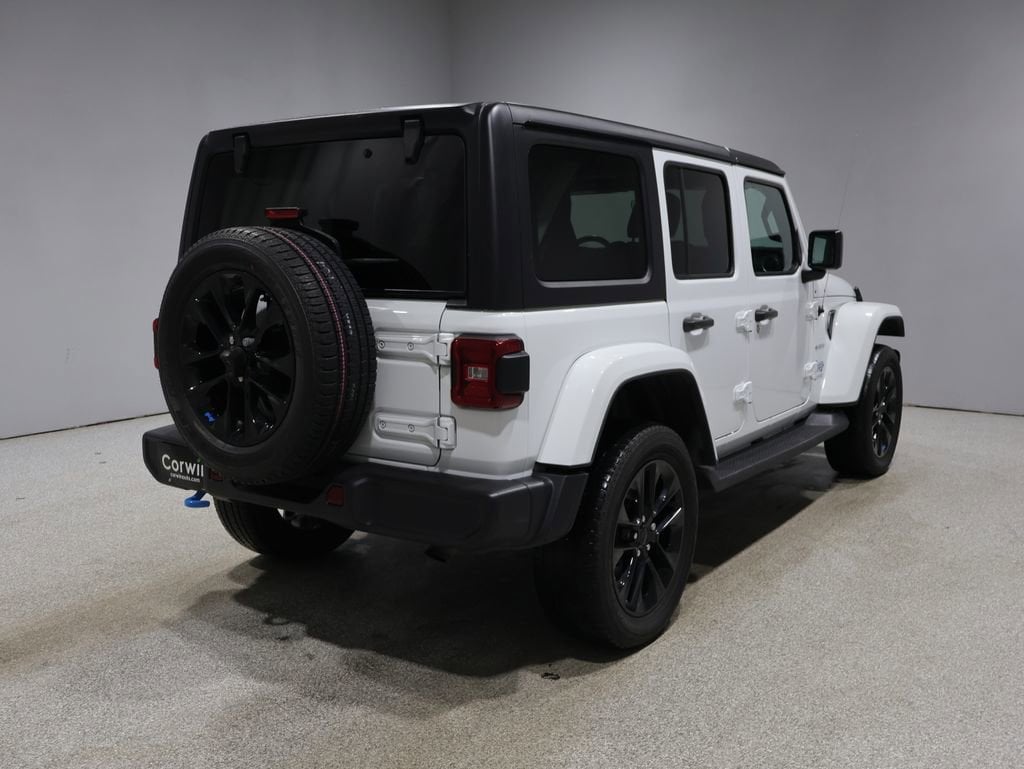 Used 2022 Jeep Wrangler Unlimited Sahara 4XE with VIN 1C4JJXP67NW274661 for sale in Fargo, ND