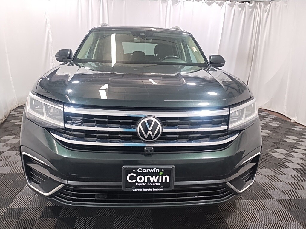 Used 2021 Volkswagen Atlas SEL Premium R-Line with VIN 1V2FR2CA0MC515339 for sale in Boulder, CO