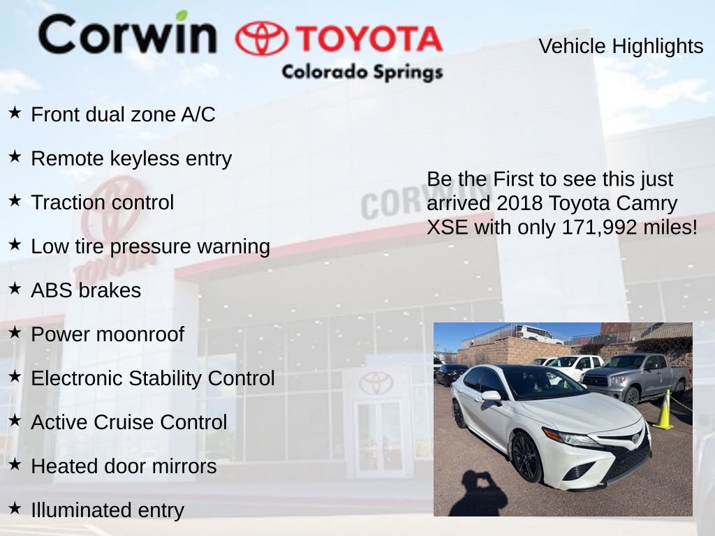 2018 Toyota Camry XSE photo 4