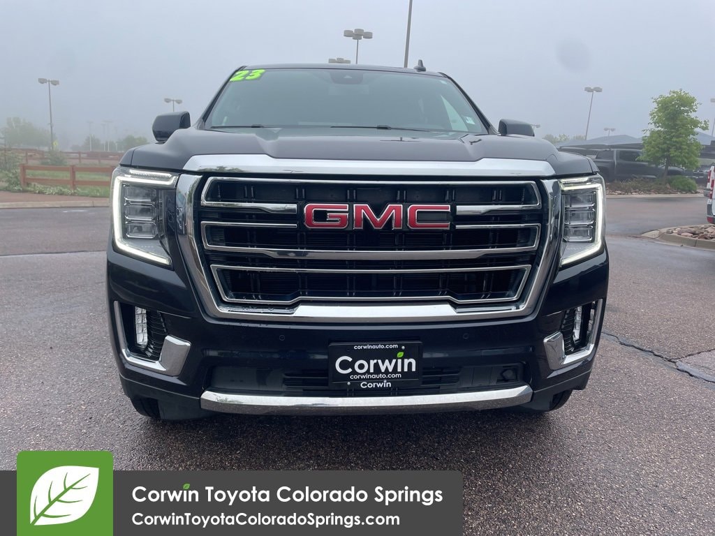 Used 2023 GMC Yukon SLT with VIN 1GKS2BKD7PR113209 for sale in Colorado Springs, CO