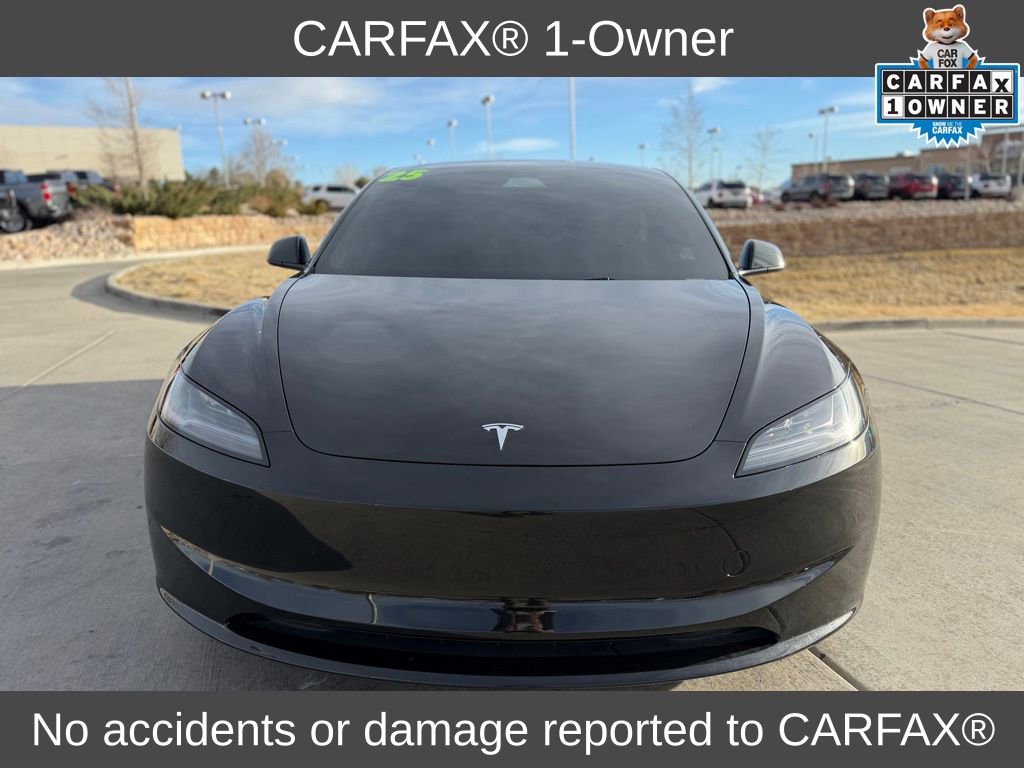 Used 2025 Tesla Model 3 Long Range with VIN 5YJ3E1EB4SF065758 for sale in Colorado Springs, CO