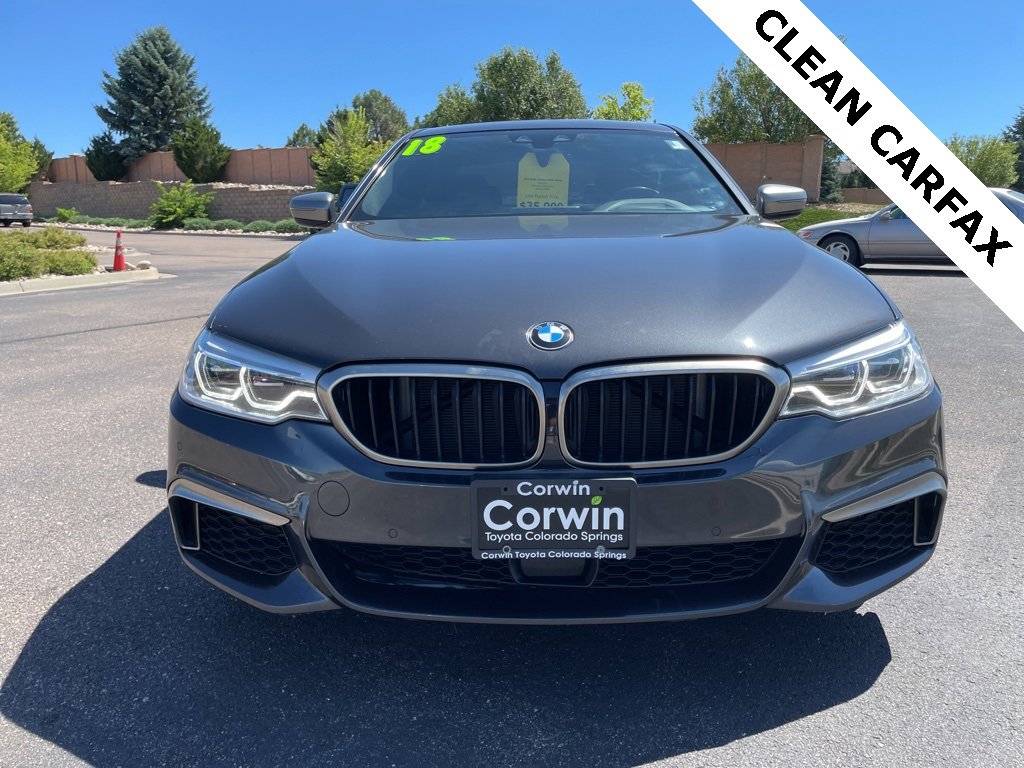 Used 2018 BMW 5 Series M550i with VIN WBAJB9C59JB049341 for sale in Colorado Springs, CO