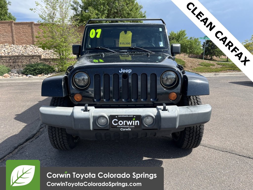 Used 2007 Jeep Wrangler Unlimited Sahara with VIN 1J8GA59197L121339 for sale in Colorado Springs, CO