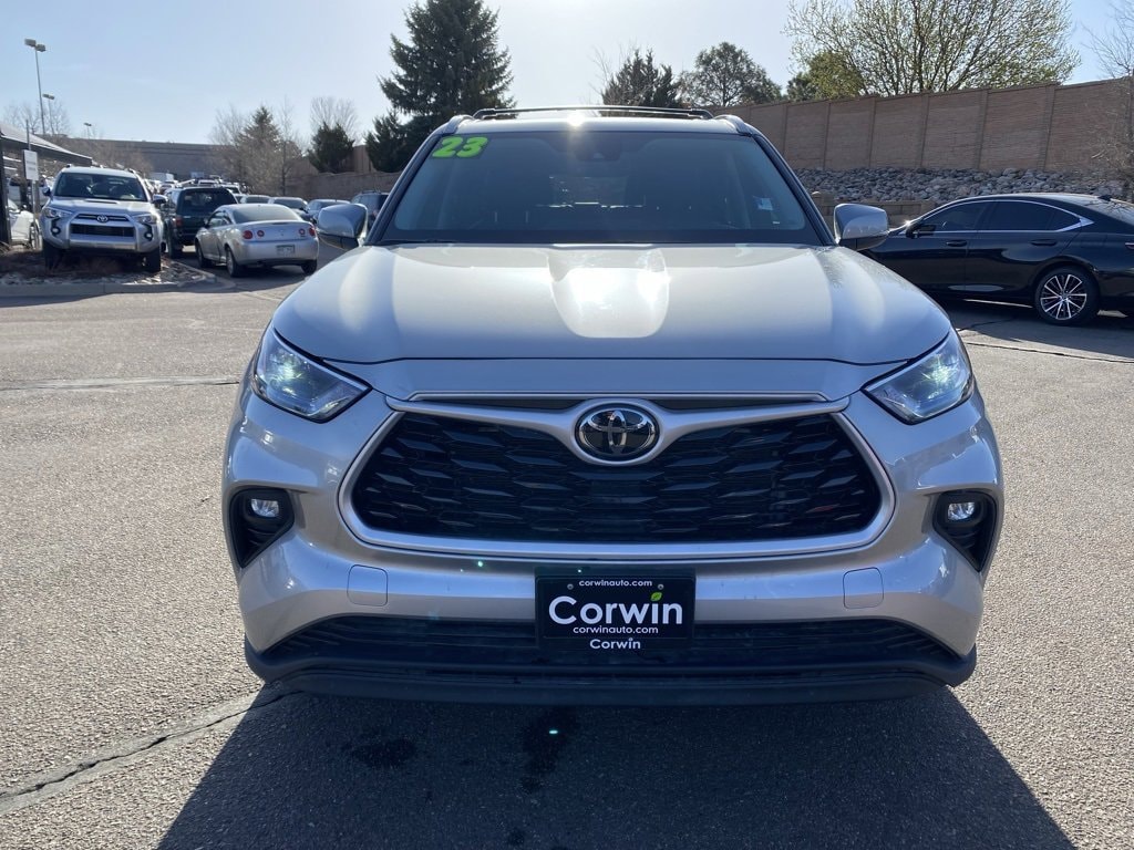 Used 2023 Toyota Highlander XLE with VIN 5TDKDRBH6PS031684 for sale in Colorado Springs, CO