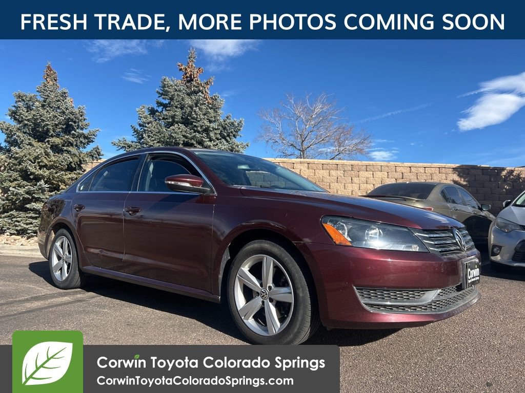 Used 2012 Volkswagen Passat SE with VIN 1VWBP7A31CC036706 for sale in Colorado Springs, CO