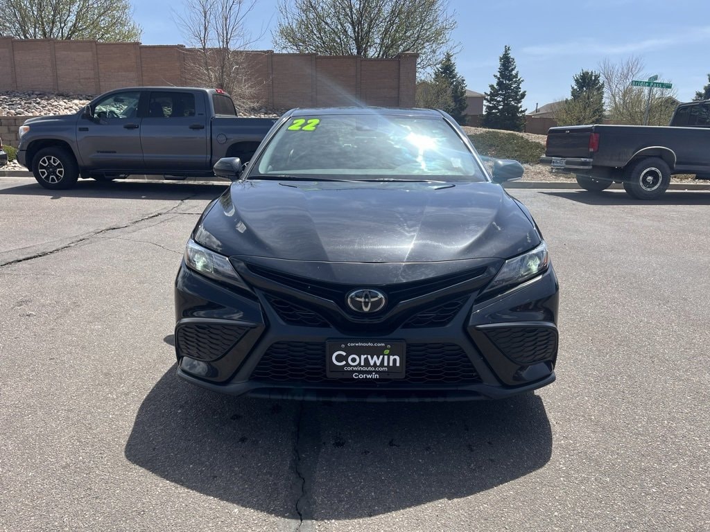 Used 2022 Toyota Camry SE with VIN 4T1G11AKXNU671253 for sale in Colorado Springs, CO