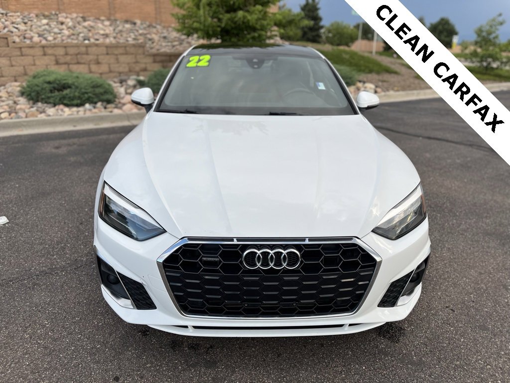 Used 2022 Audi A5 Sportback Premium with VIN WAUDACF5XNA012996 for sale in Colorado Springs, CO