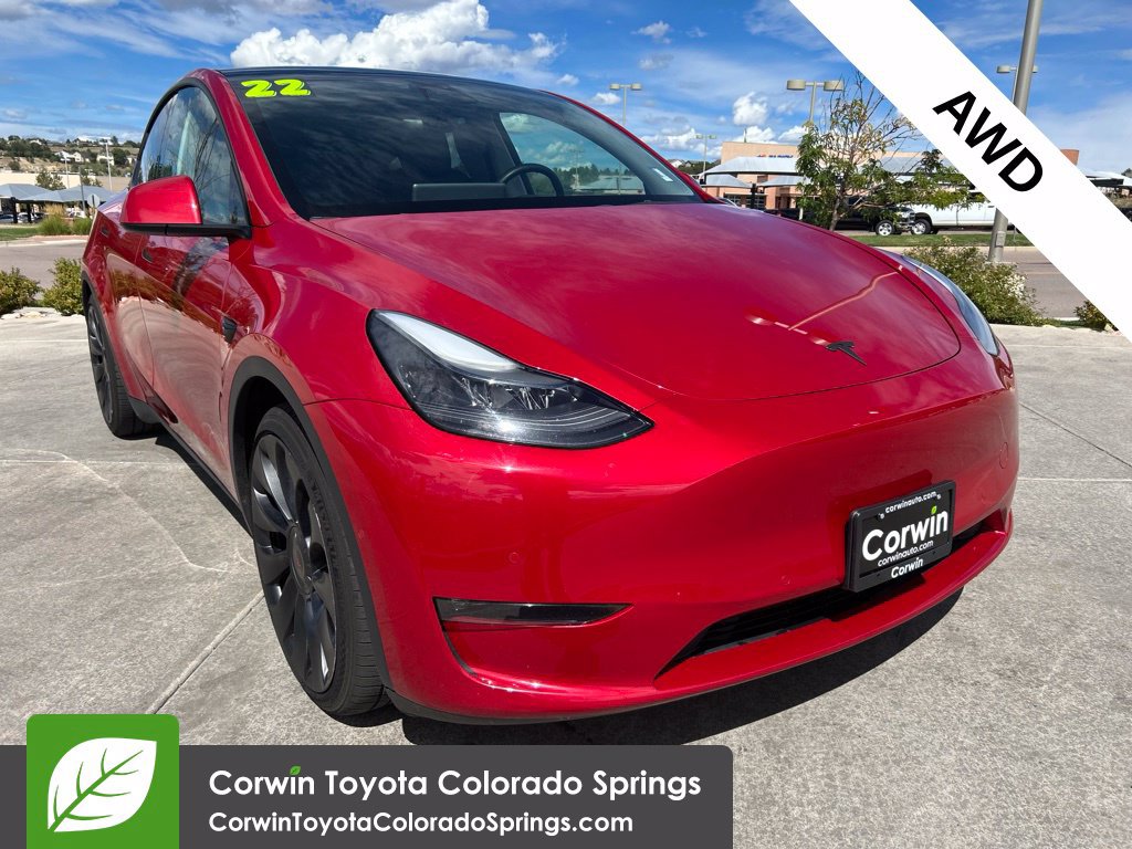 Used 2022 Tesla Model Y Performance with VIN 7SAYGDEF0NF414040 for sale in Colorado Springs, CO