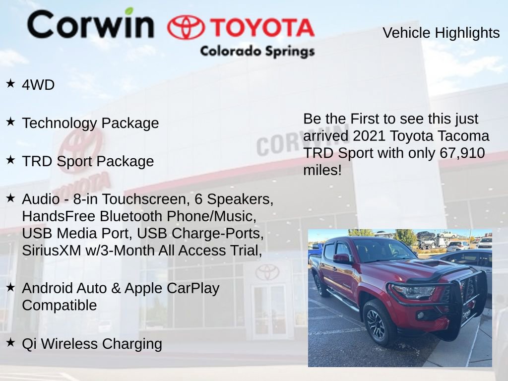 2021 Toyota Tacoma TRD Sport V6 photo 4