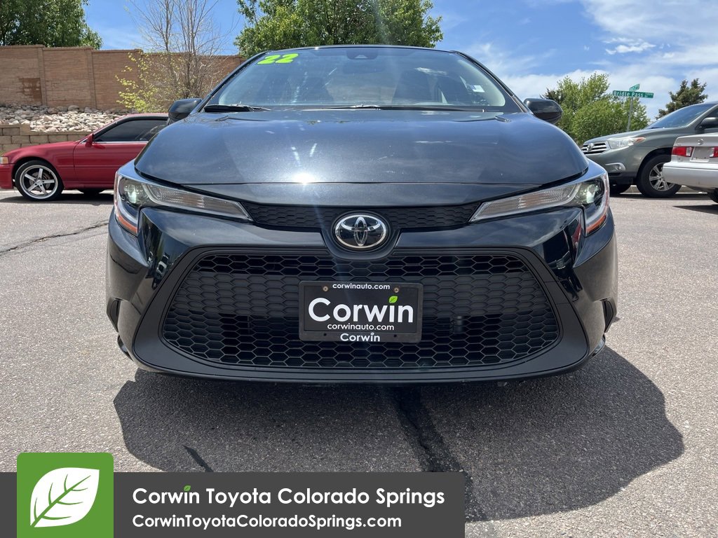 Used 2022 Toyota Corolla LE with VIN JTDEPMAE8NJ214027 for sale in Colorado Springs, CO
