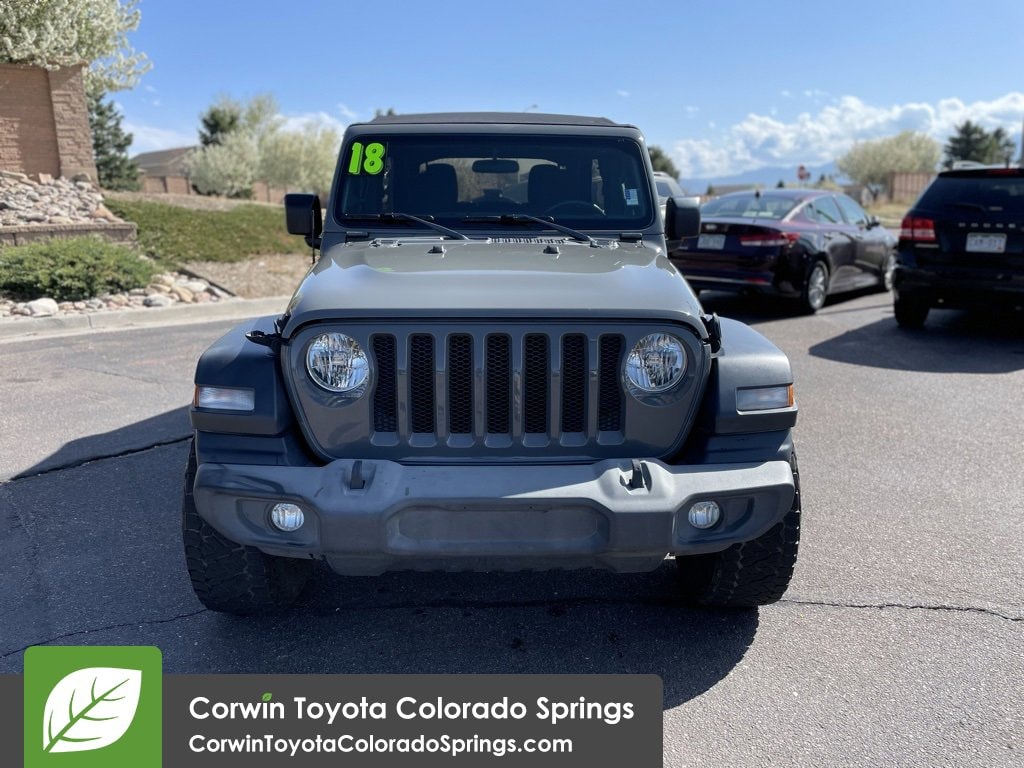 Used 2018 Jeep All-New Wrangler Unlimited Sport S with VIN 1C4HJXDN9JW206477 for sale in Colorado Springs, CO