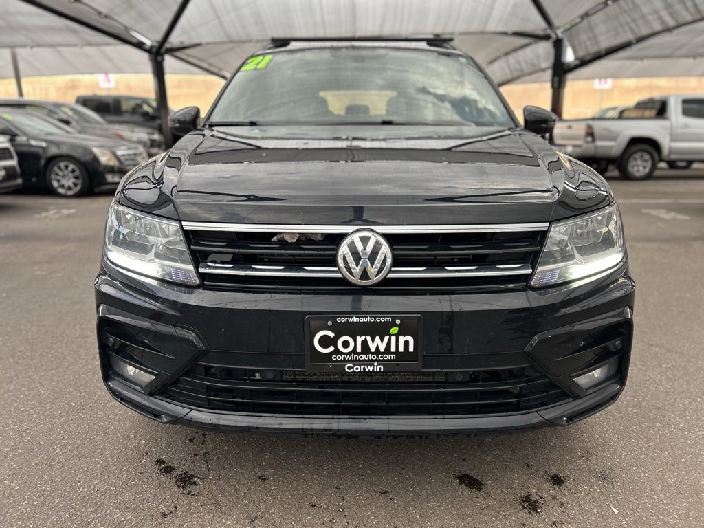 Used 2021 Volkswagen Tiguan SE R-LINE BLACK with VIN 3VV2B7AX2MM063449 for sale in Colorado Springs, CO