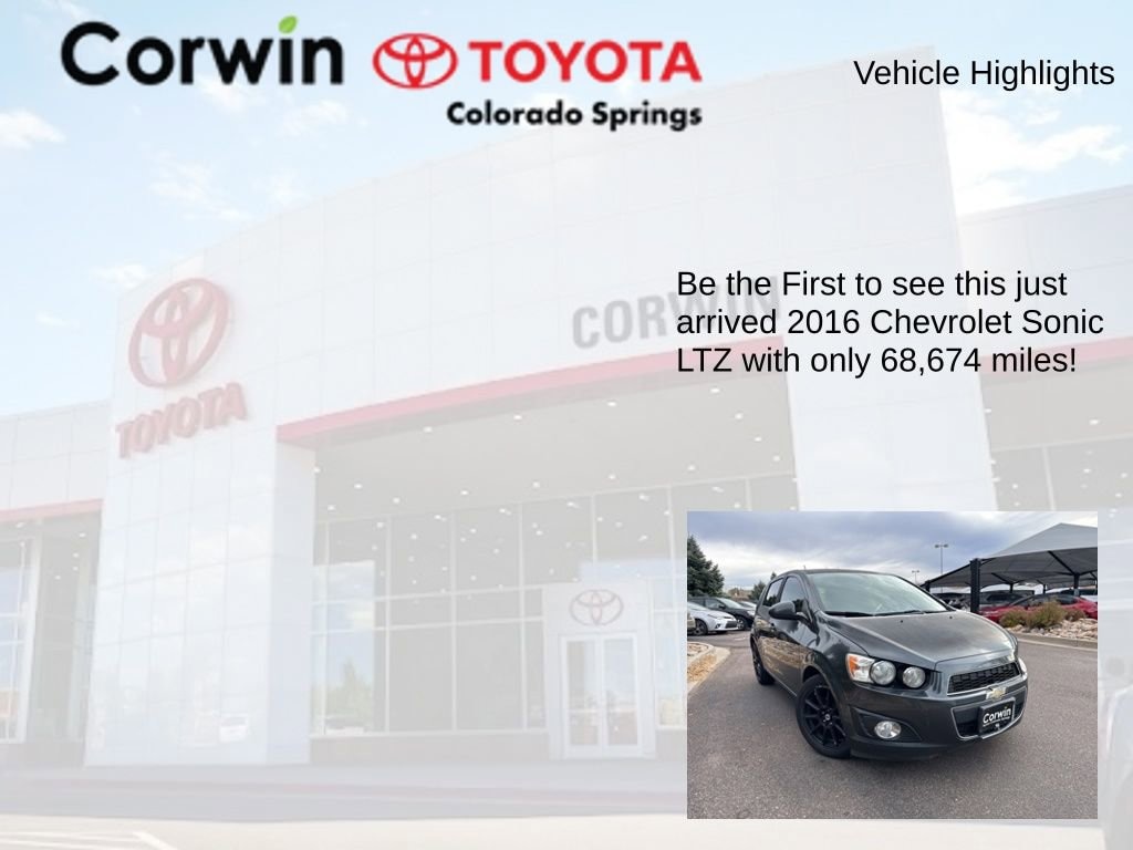 Used 2016 Chevrolet Sonic LTZ Auto Hatchback